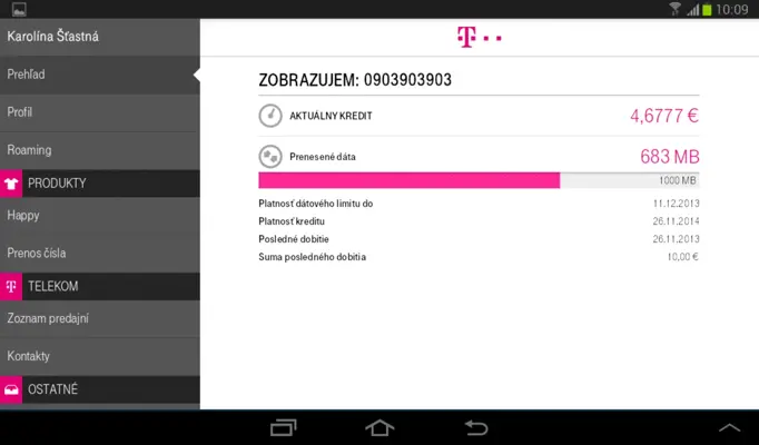 Telekom android App screenshot 1